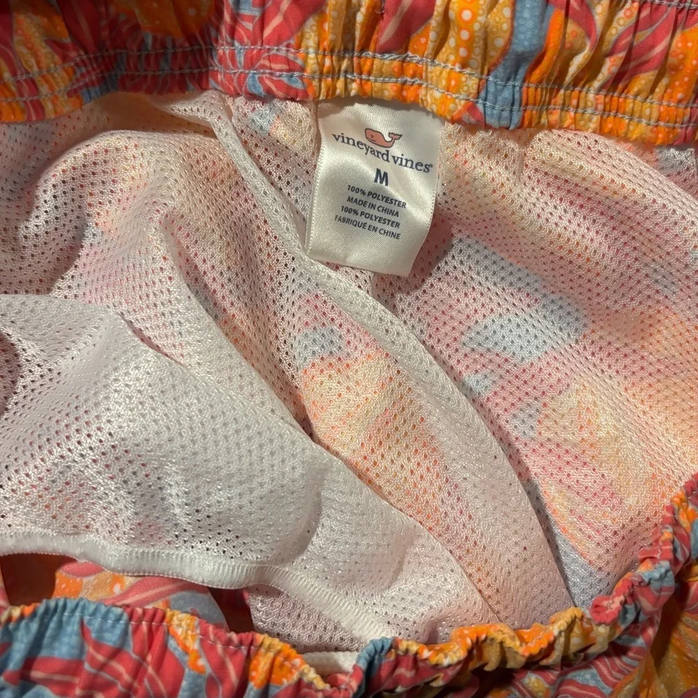 Vineyard Vines Men’s Swim Trunks in Neon Print, Size M